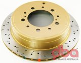 DBA HD Series 4000XS Brake Rotors DBA42723XS Disc Rotor, Cross-Drilled, Slotted, 4000 XS Series, Uni-Directional, Toyota, Rear, Each thumbnail 7