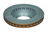 DBA HD Series 4000XS Brake Rotors DBA4788XS Disc Rotor, Cross-Drilled, Slotted, 4000 XS Series, Uni-Directional, Lexus, Toyota, Front, Each thumbnail 5