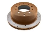 DBA Street Series X-Gold Disc Brake Rotors DBA789X Rotor, Cross-Drilled, Slotted, X-Gold, Uni-Directional, Lexus, Rear, Each thumbnail 4