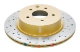 DBA HD Series 4000XS Brake Rotors DBA42309XS Disc Rotor, Cross-Drilled, Slotted, 4000 XS Series, Uni-Directional, Infiniti, Nissan, Rear, Each thumbnail 4