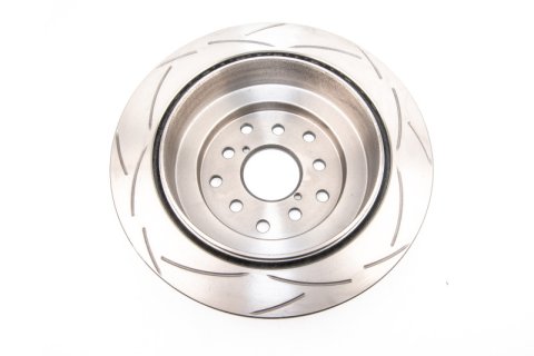 DBA Street Series T2 Disc Brake Rotors DBA656S-10 Rotor, T2, Vented, Slotted Surface, Iron, Black Painted, Subaru, Rear, Each thumbnail 4