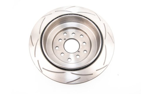 DBA Street Series T2 Disc Brake Rotors DBA656S-10 Rotor, T2, Vented, Slotted Surface, Iron, Black Painted, Subaru, Rear, Each thumbnail 5