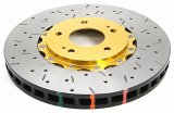 DBA HD Series 5000XS Brake Rotors for 2005-2006 LANCER - DBA52218GLDXS Rotor, 5000XS, Vented, Cross-Drilled and Slotted Surface, Iron, Gold Painted, Mitsubishi, Front, Each thumbnail 7
