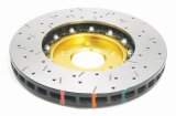 DBA HD Series 5000XS Brake Rotors for 2005-2006 LANCER - DBA52218GLDXS Rotor, 5000XS, Vented, Cross-Drilled and Slotted Surface, Iron, Gold Painted, Mitsubishi, Front, Each thumbnail 9