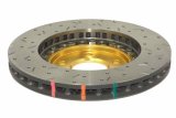 DBA HD Series 5000XS Brake Rotors DBA52113GLDXS Rotor, 5000XS, Vented, Cross-Drilled and Slotted Surface, Iron, Gold Painted, Ford, Front, Each thumbnail 3