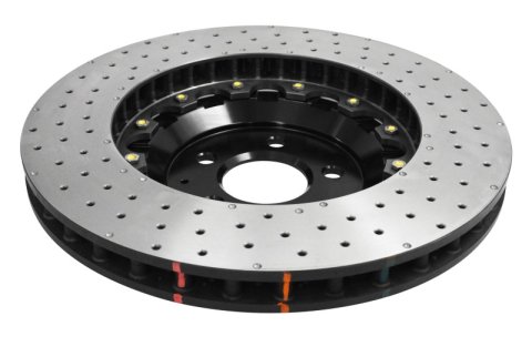 Disc Brakes Australia USA LLC - Brake Rotors for 2015-2022 MUSTANG DBA52166BLKXD 5000 Fully Assembled 2-piece BLACK XD Crossdrilled/Dimpled KP [ FORD Mustang 15-> F ] Flat rings 52632.1XD thumbnail 6