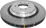 Disc Brakes Australia USA LLC Brake Rotors DBA52280SLVXD 5000 Fully Assembled 2-piece Clear Anodised Hat Cross Drilled/Dimpled 360mm x 30mm KP [ BMW BMW-1M E82 SERIES - F] thumbnail 3