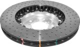 Disc Brakes Australia USA LLC Brake Rotors DBA52280SLVXD 5000 Fully Assembled 2-piece Clear Anodised Hat Cross Drilled/Dimpled 360mm x 30mm KP [ BMW BMW-1M E82 SERIES - F] thumbnail 4