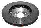 Disc Brakes Australia USA LLC Brake Rotors DBA52286SLVXD 5000 Fully Assembled 2-piece Clear Anodised Hat Cross Drilled/Dimpled KP [ BMW 3 Series F31, F32, F33 & F36 Performance Pack F ] thumbnail 3