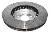 Disc Brakes Australia USA LLC Brake Rotors DBA52286SLVXD 5000 Fully Assembled 2-piece Clear Anodised Hat Cross Drilled/Dimpled KP [ BMW 3 Series F31, F32, F33 & F36 Performance Pack F ] thumbnail 4