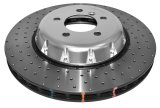 Disc Brakes Australia USA LLC Brake Rotors DBA52286SLVXD 5000 Fully Assembled 2-piece Clear Anodised Hat Cross Drilled/Dimpled KP [ BMW 3 Series F31, F32, F33 & F36 Performance Pack F ] thumbnail 5