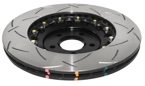 Disc Brakes Australia USA LLC Brake Rotors DBA52968BLKS 5000 Assembled 2-piece Black Hat T3 Slot KP [Ford Focus RS Series LZ AWD 16-> F]