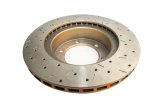 DBA HD Series 4000XS Brake Rotors for 1992-1997 LAND CRUISER, 1996-1997 LX450 - DBA4786XS Disc Rotor, Cross-Drilled, Slotted, 4000 XS Series, Uni-Directional, Lexus, Rear, Each thumbnail 5