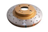 DBA HD Series 4000XS Brake Rotors DBA4538XS Disc Rotor, Cross-Drilled, Slotted, 4000 XS Series, Uni-Directional, Mazda, Front, Each thumbnail 4