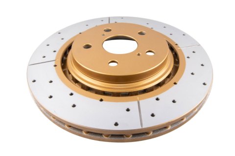 Disc Brakes Australia USA LLC Brake Rotors DBA3450X Street Gold Cross-drilled/slotted KP[ Lexus RX200T, AGL20 RX350, GGL25 RX450H, GYL25 11/15 -> F ] thumbnail 2