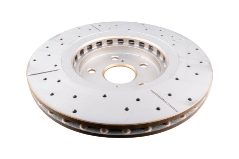 Disc Brakes Australia USA LLC Brake Rotors DBA3450X Street Gold Cross-drilled/slotted KP[ Lexus RX200T, AGL20 RX350, GGL25 RX450H, GYL25 11/15 -> F ] thumbnail 3