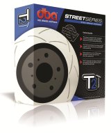DBA Street Series T2 Disc Brake Rotors for 2003-2010 4RUNNER, 2006-2009 GX470, 2002-2004 LAND CRUISER - DBA2700S Rotor, Slotted, Series, Uni-Directional, Toyota, Front, Each thumbnail 2