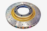 DBA HD Series 4000XS Brake Rotors for 1992-1997 LAND CRUISER, 1996-1997 LX450 - DBA4784XS Disc Rotor, Cross-Drilled, Slotted, 4000 XS Series, Uni-Directional, Lexus, Front, Each thumbnail 4