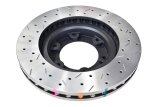 DBA HD Series 4000XS Brake Rotors for 1992-1997 LAND CRUISER, 1996-1997 LX450 - DBA4784XS Disc Rotor, Cross-Drilled, Slotted, 4000 XS Series, Uni-Directional, Lexus, Front, Each thumbnail 5