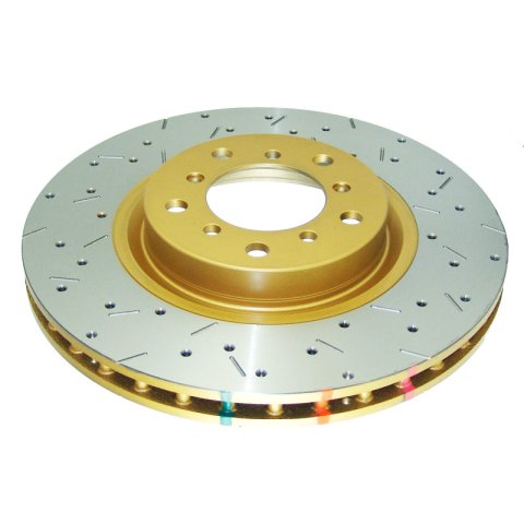 DBA HD Series 4000XS Brake Rotors DBA42850XS Disc Rotor, Cross-Drilled, Slotted, 4000 XS Series, Uni-Directional, BMW, Front, Each thumbnail 8