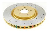 DBA HD Series 4000XS Brake Rotors for 2005-2013 MUSTANG - DBA42124XS Disc Rotor, Cross-Drilled, Slotted, 4000 XS Series, Uni-Directional, Ford, Mustang, Front, Each thumbnail 4