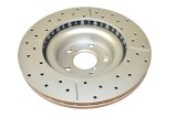 DBA Street Series X-Gold Disc Brake Rotors DBA650X Rotor, Cross-Drilled, Slotted, X-Gold, Uni-Directional, Subaru, Front, Each thumbnail 6