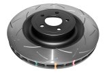 DBA Club Spec 4000 T3 Brake Rotors DBA42166S Rotor, T3, Vented, Slotted Surface, Iron, Black Painted, Ford, Front, Each thumbnail 2