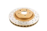 Disc Brakes Australia USA LLC Brake Rotors DBA2744X Street Gold Cross-drilled/slotted KP [ Toyota Camry Series ASV70R, AXVH71R & GSV70R 2.5L & 3.4L 11/17 -> F ] thumbnail 1