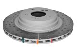Disc Brakes Australia USA LLC Brake Rotors DBA42281SLVXD 4000 XD Crossdrilled and Dimpled SILVER Paint KP [ BMW 1M E82 11-> R ] thumbnail 4