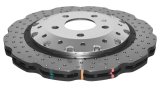 Disc Brakes Australia USA LLC Brake Rotors DBA52835WSLVXD 5000 Fully Assembled 2-piece Clear Anodised Hat Cross Drilled/Dimpled WAVE KP [ Audi RS4-RS5 R ] thumbnail 2