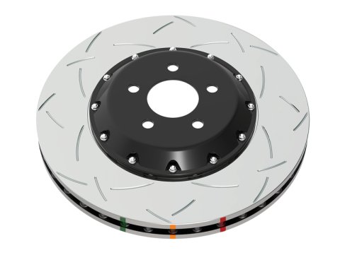 Disc Brakes Australia USA LLC Brake Rotors DBA53927SLVS 5000 Fully Assembled 2-piece Clear Anodised Hat T3 Slot KP [ VW Golf MK8 Type R Europe &Audi S3 8Y 2.0L T 07/21-> F ] thumbnail 5