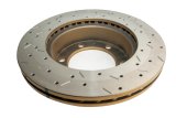 DBA HD Series 4000XS Brake Rotors DBA42714XS Disc Rotor, Cross-Drilled, Slotted, 4000 XS Series, Uni-Directional, Toyota, Front, Each thumbnail 4