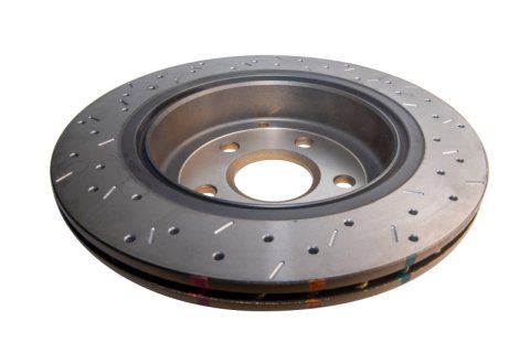 DBA HD Series 4000XS Brake Rotors DBA42029XS Disc Rotor, Cross-Drilled, Slotted, 4000 XS Series, Uni-Directional, Pontiac, Rear, Each thumbnail 5