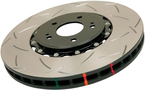 DBA Club Spec 5000 T3 Brake Rotors DBA52020BLKS Rotor, T3, Vented, Slotted Surface, Iron, Black Painted, Pontiac, Front, Each thumbnail 9