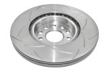 DBA Street Series T2 Disc Brake Rotors DBA2806S Rotor, Slotted, Series, Uni-Directional, Audi, VW, Front, Each thumbnail 5