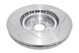DBA Street Series T2 Disc Brake Rotors DBA2650S-10 Rotor, T2, Vented, Slotted Surface, Iron, Black Painted, Subaru, Front, Each thumbnail 3
