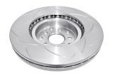 DBA Street Series T2 Disc Brake Rotors DBA2650S-10 Rotor, T2, Vented, Slotted Surface, Iron, Black Painted, Subaru, Front, Each thumbnail 9