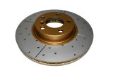 Disc Brakes Australia USA LLC Brake Rotors DBA2874X Street Gold Cross-drilled/slotted KP[ BMW X5 07-10 F ] thumbnail 3