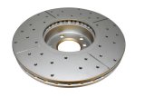 Disc Brakes Australia USA LLC Brake Rotors DBA2874X Street Gold Cross-drilled/slotted KP[ BMW X5 07-10 F ] thumbnail 4