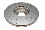 Disc Brakes Australia USA LLC Brake Rotors DBA2874X Street Gold Cross-drilled/slotted KP[ BMW X5 07-10 F ] thumbnail 5