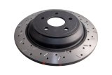 Disc Brakes Australia USA LLC Brake Rotors DBA42969BLKXS 4000 XS Cross-drilled/slotted Black SLD [ Ford Focus RS LZ AWD 2016-> R ] thumbnail 1