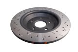 Disc Brakes Australia USA LLC Brake Rotors DBA42969BLKXS 4000 XS Cross-drilled/slotted Black SLD [ Ford Focus RS LZ AWD 2016-> R ] thumbnail 2