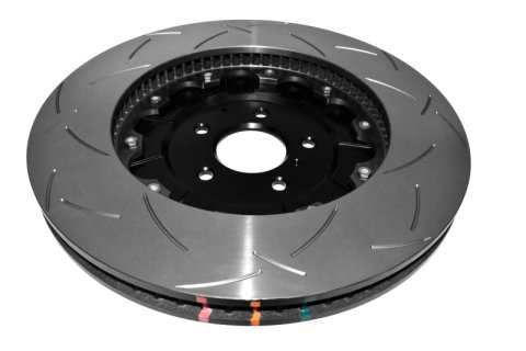 Disc Brakes Australia USA LLC Brake Rotors DBA52379BLKRS 5000 Fully Assembled 2-piece Black Hat T3 Slot Right Hand CV [ NISSAN R35 GTR 12 -> F ]