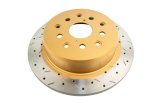 DBA HD Series 4000XS Brake Rotors DBA4749XS Disc Rotor, Cross-Drilled, Slotted, 4000 XS Series, Uni-Directional, Lexus, Front, Each thumbnail 4