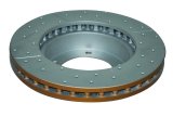 DBA Street Series X-Gold Disc Brake Rotors DBA788X Rotor, Cross-Drilled, Slotted, X-Gold, Uni-Directional, Lexus, Toyota, Front, Each thumbnail 4