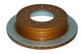 DBA Street Series X-Gold Disc Brake Rotors DBA793X Rotor, Cross-Drilled, Slotted, X-Gold, Uni-Directional, Lexus, Toyota, Rear, Each thumbnail 4