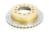 DBA Street Series X-Gold Disc Brake Rotors DBA793X Rotor, Cross-Drilled, Slotted, X-Gold, Uni-Directional, Lexus, Toyota, Rear, Each thumbnail 9