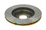 DBA HD Series 4000XS Brake Rotors DBA4954XS Disc Rotor, Cross-Drilled, Slotted, 4000 XS Series, Uni-Directional, Infiniti, Nissan, Front, Each thumbnail 5