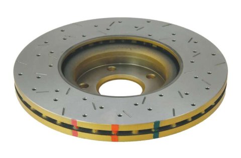 DBA HD Series 4000XS Brake Rotors DBA42308XS Disc Rotor, Cross-Drilled, Slotted, 4000 XS Series, Uni-Directional, Infiniti, Nissan, Front, Each thumbnail 5
