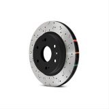 DBA HD Series 4000XS Brake Rotors DBA42760BLKXS Rotor, 4000XS, Vented, Cross-Drilled and Slotted Surface, Iron, Black Painted, Chevy, Front, Each thumbnail 1